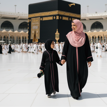 Blush Bloom abaya set