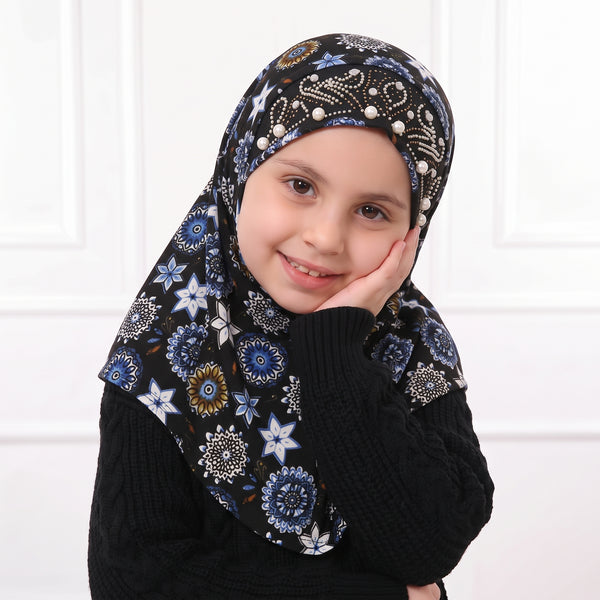 kids printed Hijabs