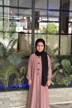 Classic 3 button Kids Abaya
