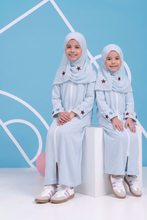 cloud sky star kid abaya