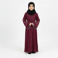 Kids Double piping Abaya