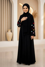 kids Multi Color sleeves heartline abaya