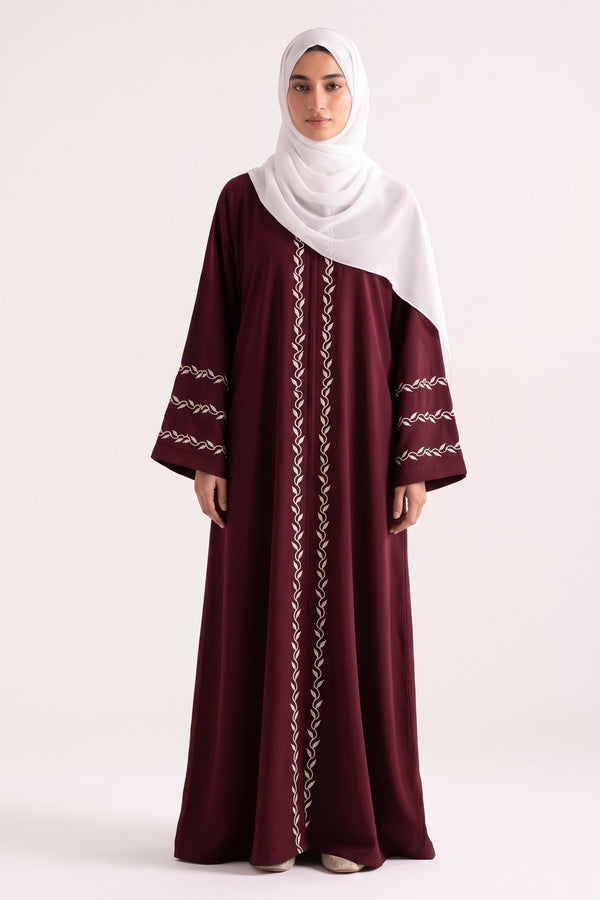 Willow Vine Embroidered abaya
