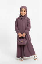 kids basic abaya-muava pink