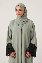 Black Patch Work Abaya