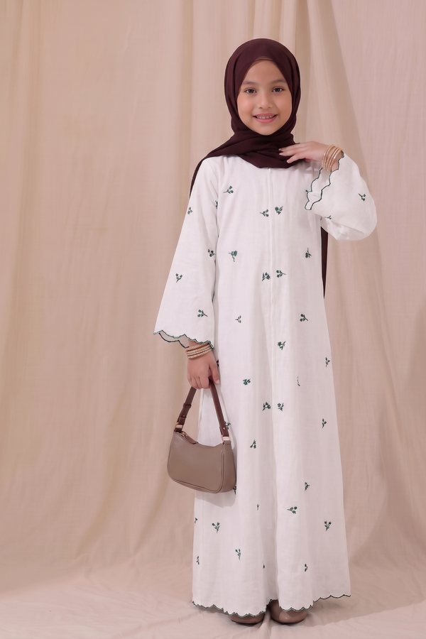 kids Floral abaya