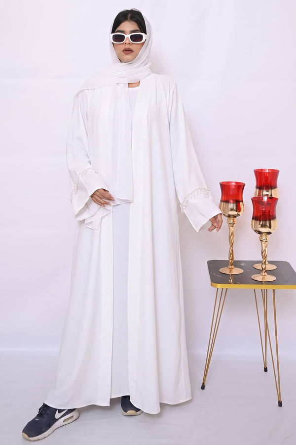 Nida's Stylish Belt Abaya (inner+ upper)-18