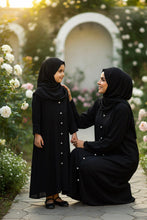 Black Basic Abaya Set – Mommy and Me