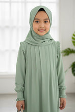 light pistachio  Kids Abaya