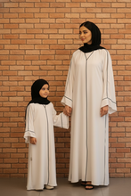 Crystal White Abaya Mommy & Me Abaya Set