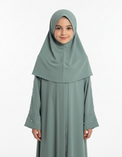 Divine Pearl drape kids abaya
