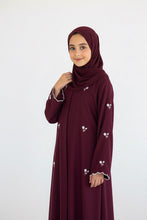 Scarlet Grace with Ivory Threads Kids Abaya