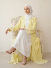 Butter yellow 2pc Abaya