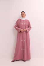 Embroidered Maroon Abaya