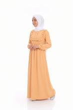 Peach Frill Abaya