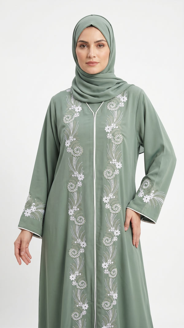 Noir Embroidery Abaya