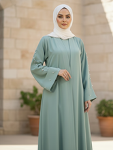 Divine Pearl Drape women abaya