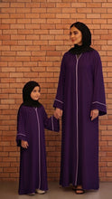 Crystal White Abaya Mommy & Me Abaya Set