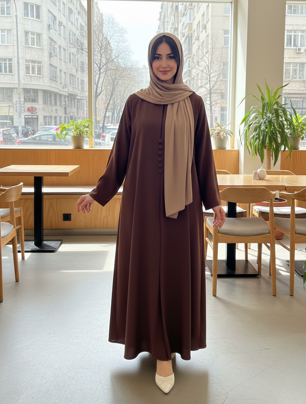 Rustic Brown Abaya