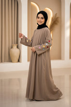 kids Multi Color sleeves heartline abaya