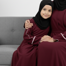 double piping – Mommy & Me Abaya Set