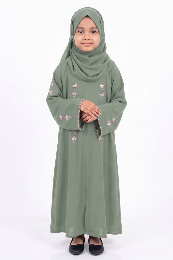 Petal Glow Abaya
