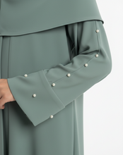 Divine Pearl drape kids abaya