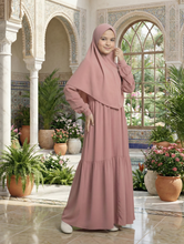 Blush Rose Modest kids abaya