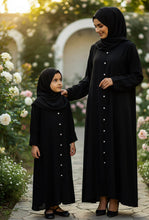 Black Basic Abaya Set – Mommy and Me