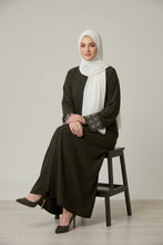 Geometric Elegance Embroidery Abaya-33