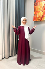kids Embroidered Sleeve Abaya