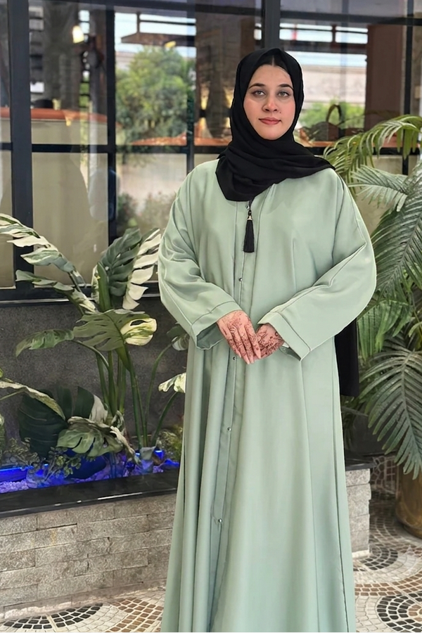 *Amber front open abaya