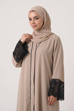 Black Patch Work Abaya