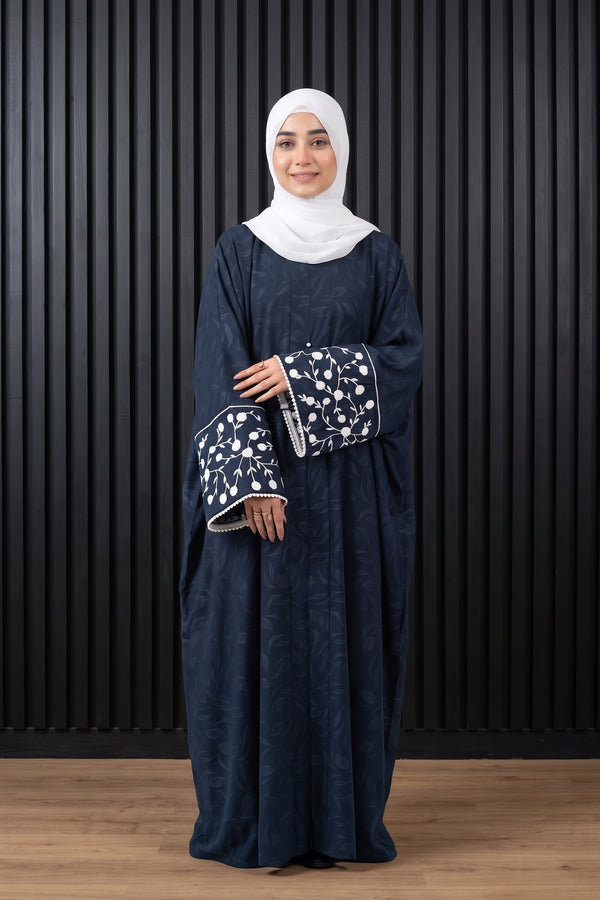 Teal Butterfly Abaya