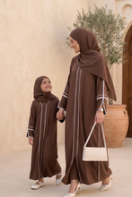 Mommy And Me  basic piping abaya