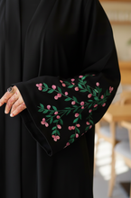 Cherry Leaf Embroidery abaya-223