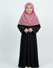 Blush bow abaya