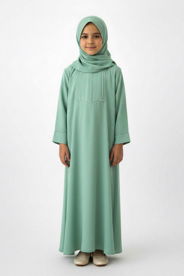 kids basic platted Abaya