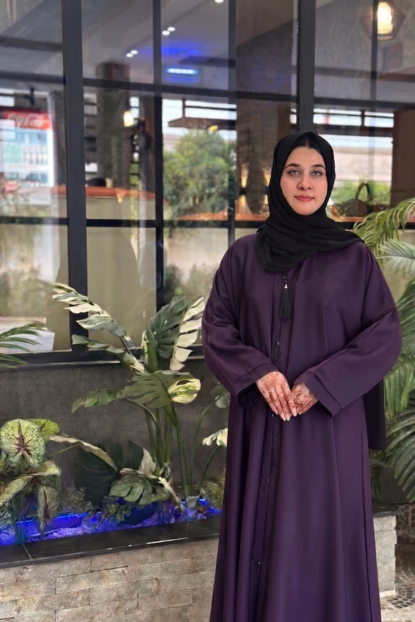*Amber front open abaya