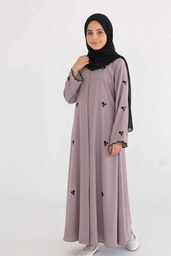 Scarlet Grace with Ivory Threads Kids Abaya