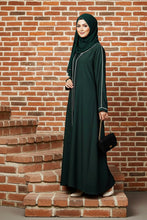 Emerald women piping abaya