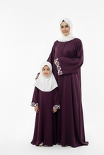 Deep purple abaya Mommy & Me Abaya Set