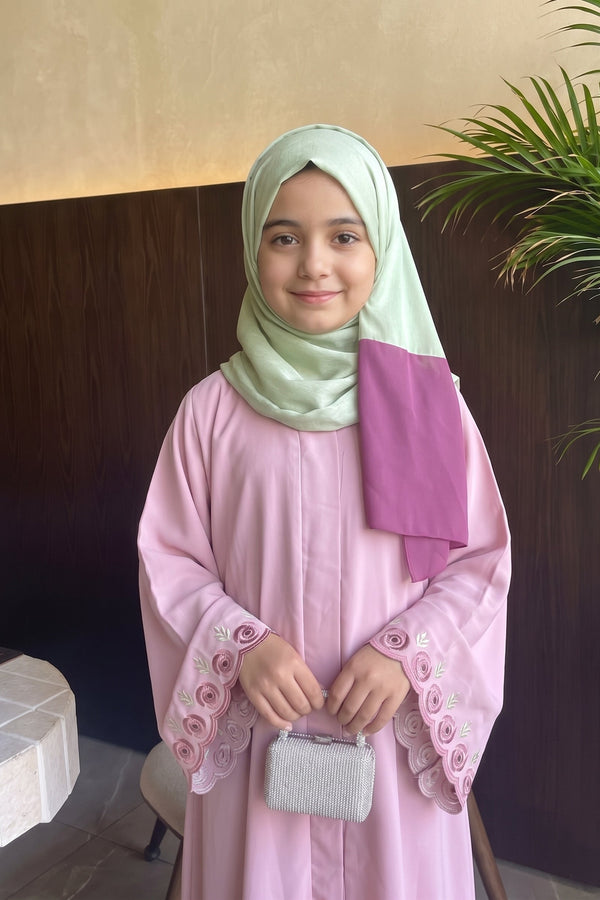 Dusty Pink Kids Abaya