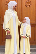 Mommy And Me 2pc Sleeves Embroidery Abaya