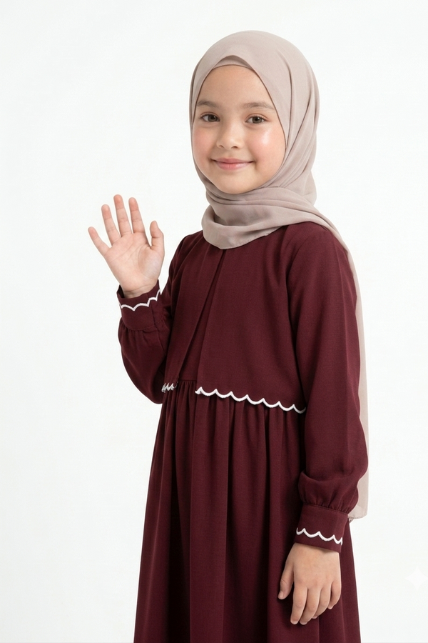 Classic Empire Waist Kids Abaya