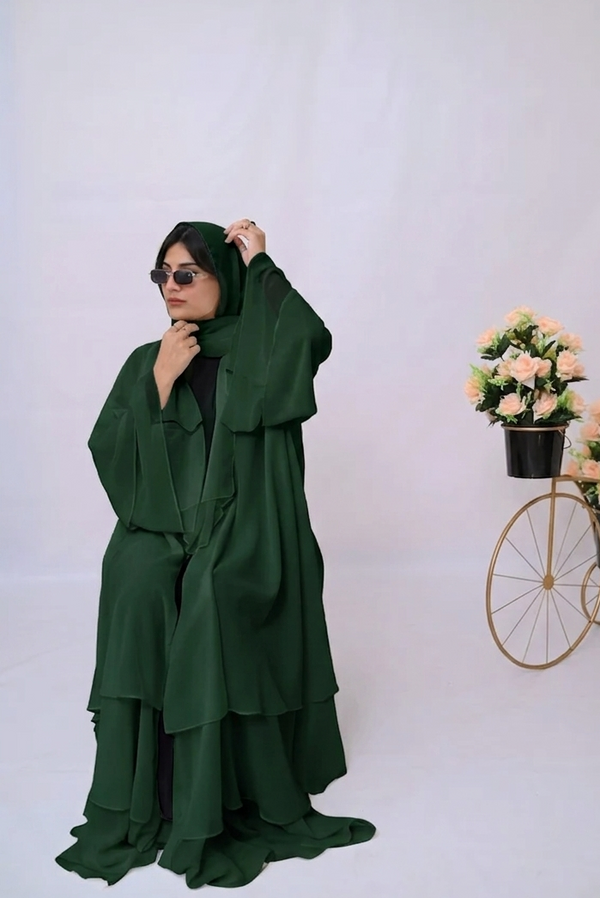 *Elegant frill abaya