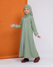 Kids Double piping Abaya