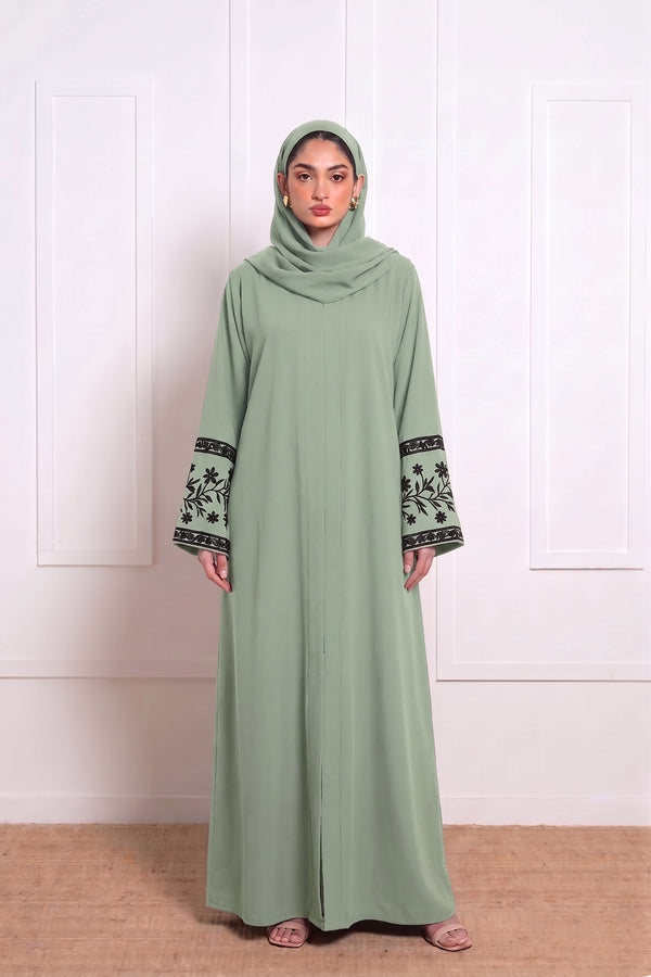 sleeves Embroidry abaya