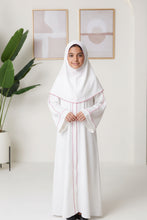 Black Abaya with Pink Trim