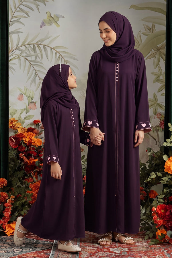 Heartline Bloom Mommy & Me Abaya Set